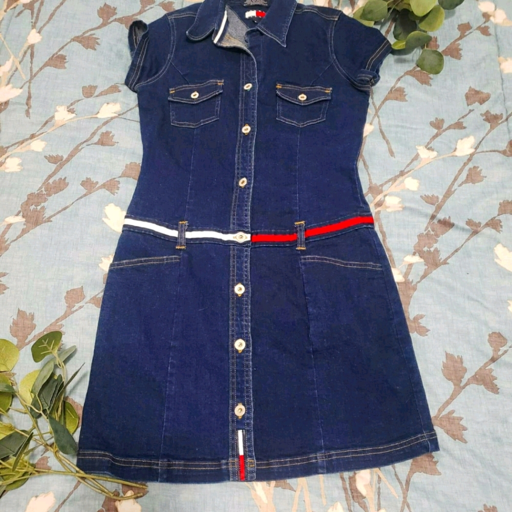 Y2K Tommy Hilfiger Denim Dress (M)